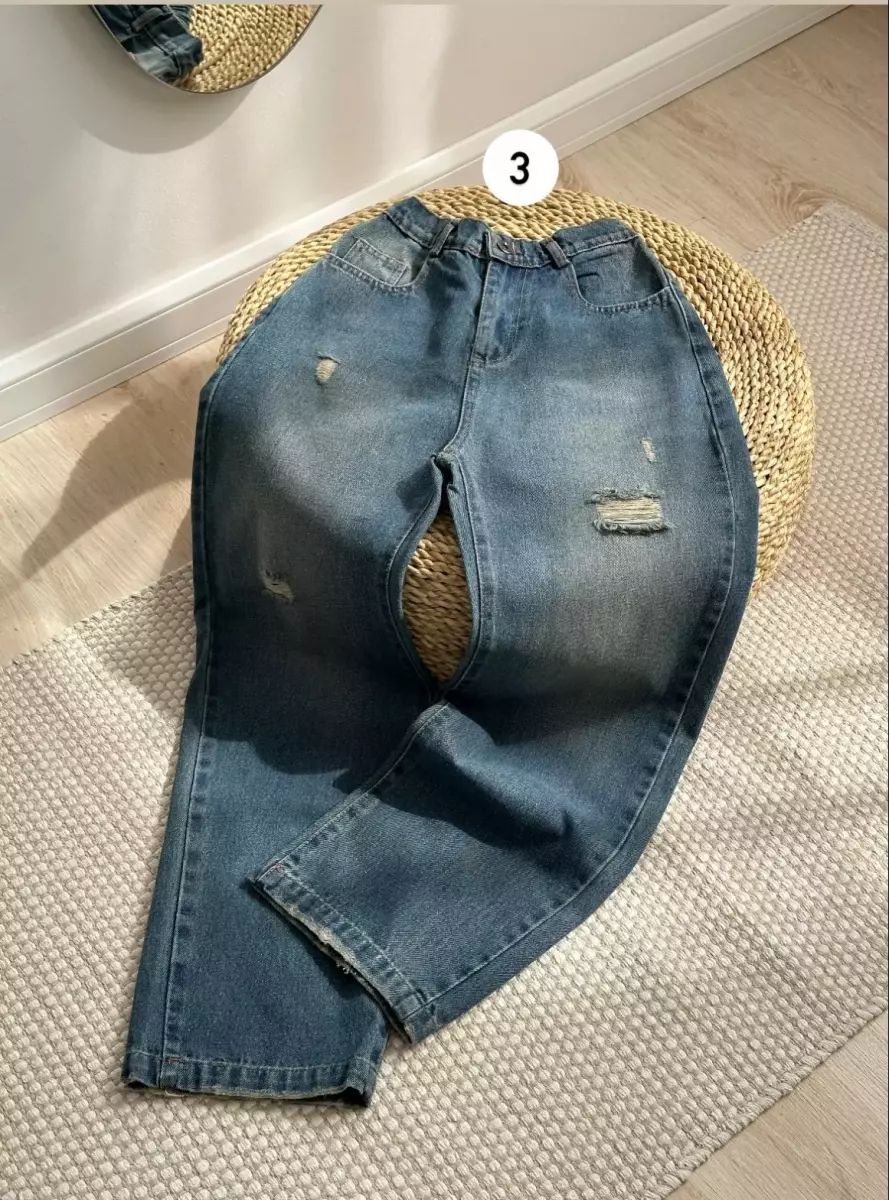 شلوار مام بگ جین کد1443