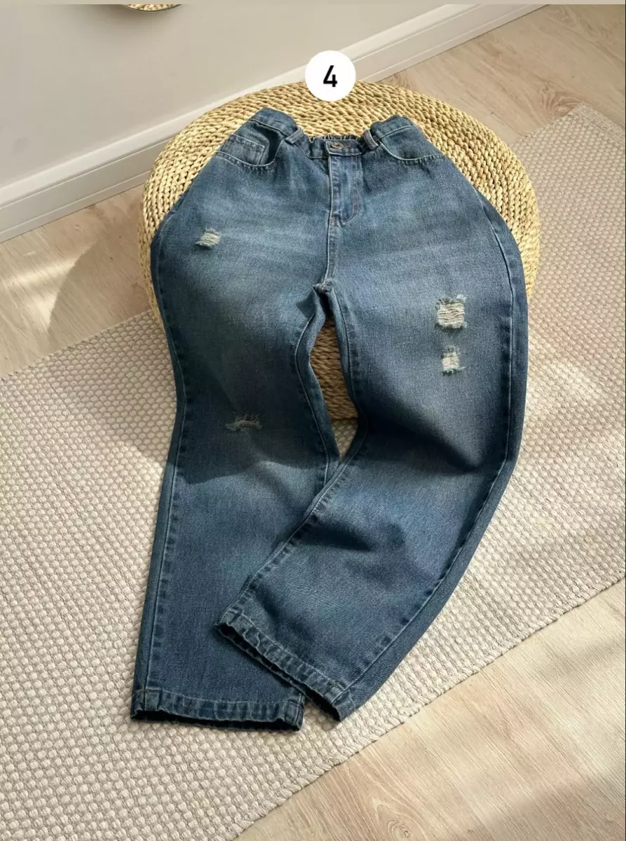 شلوار مام بگ جین کد1443