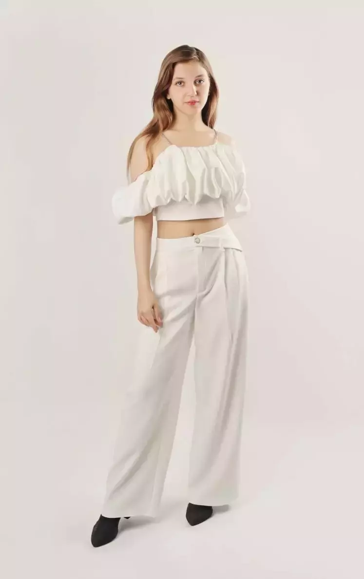 شلوار بگ پارچه ای کد 1467