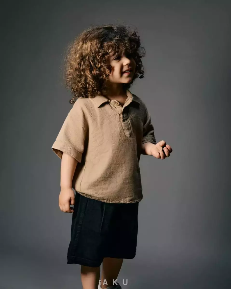 پیراهن لینن کنفی کد1441