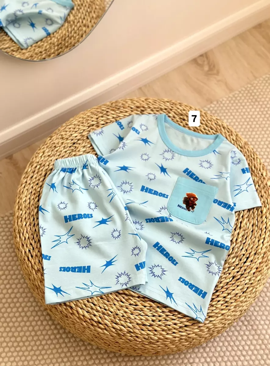 تیشرت شلوارک جیب دار کد1475