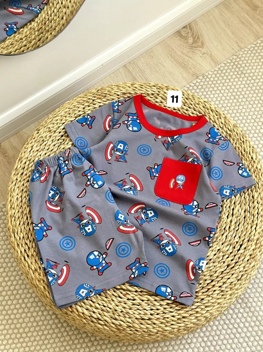 تیشرت شلوارک جیب دار کد1475