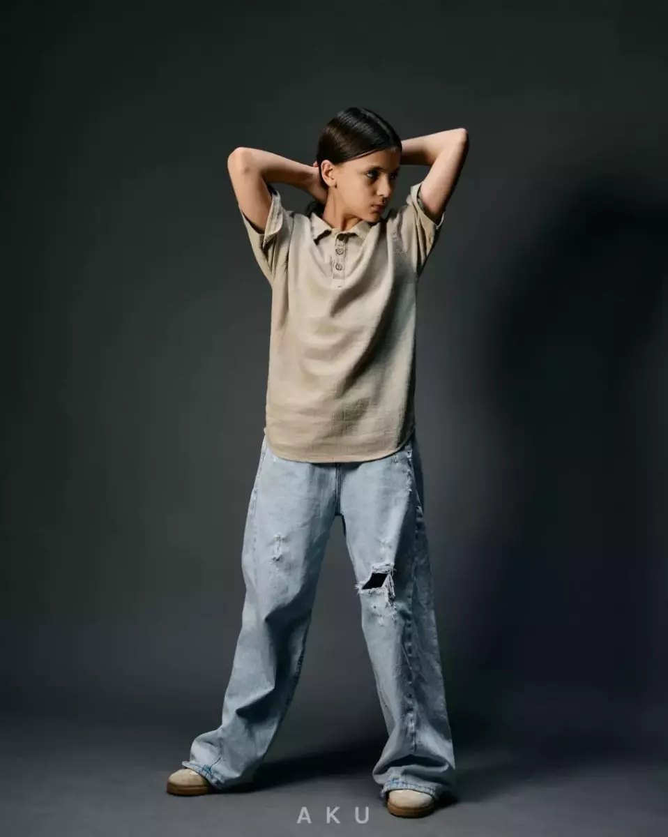 پیراهن لینن کنفی کد1441