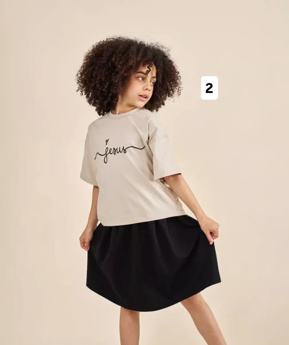 کراپ و دامن کیوت کد1521