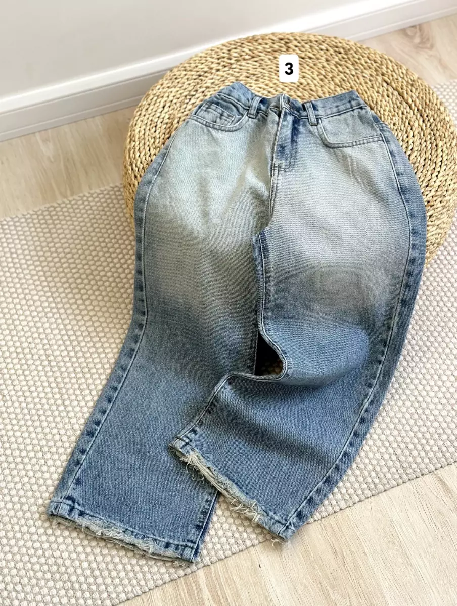 شلوار جین نیم بگ کد1527