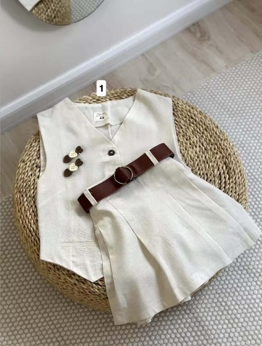 وست و دامن شلوارکی کد1541