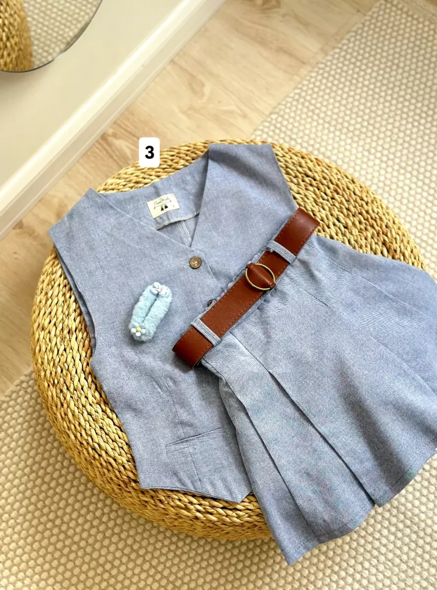 وست و دامن شلوارکی کد1541