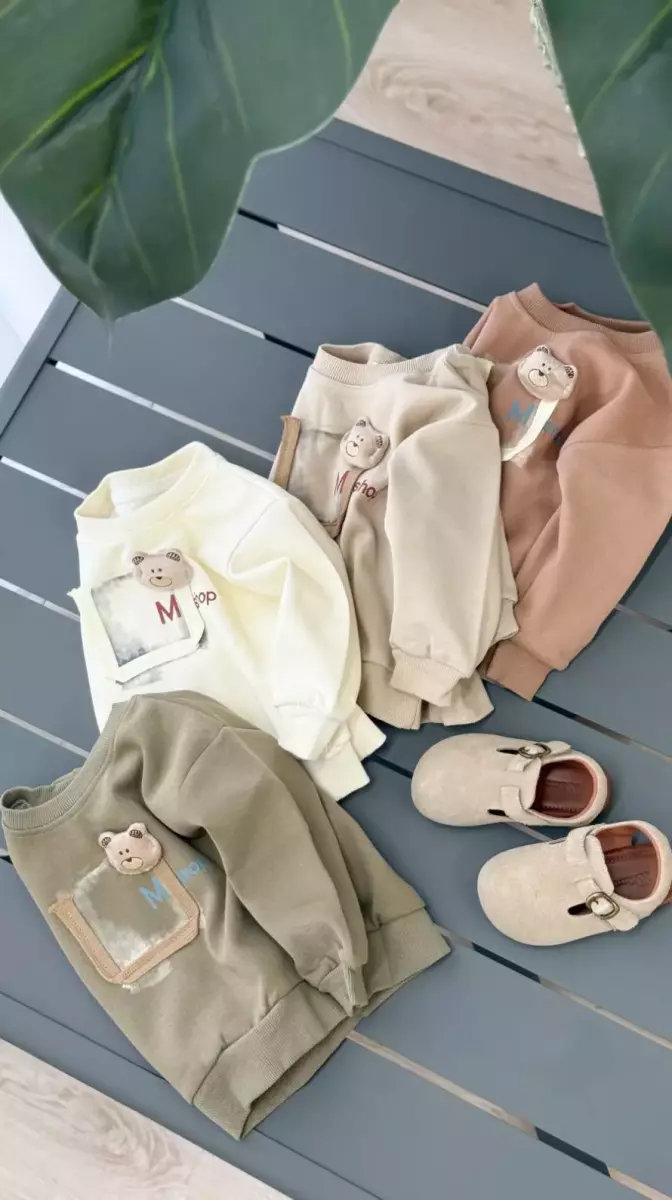 بلوز نقلی جیب وسط تدی کد 100009