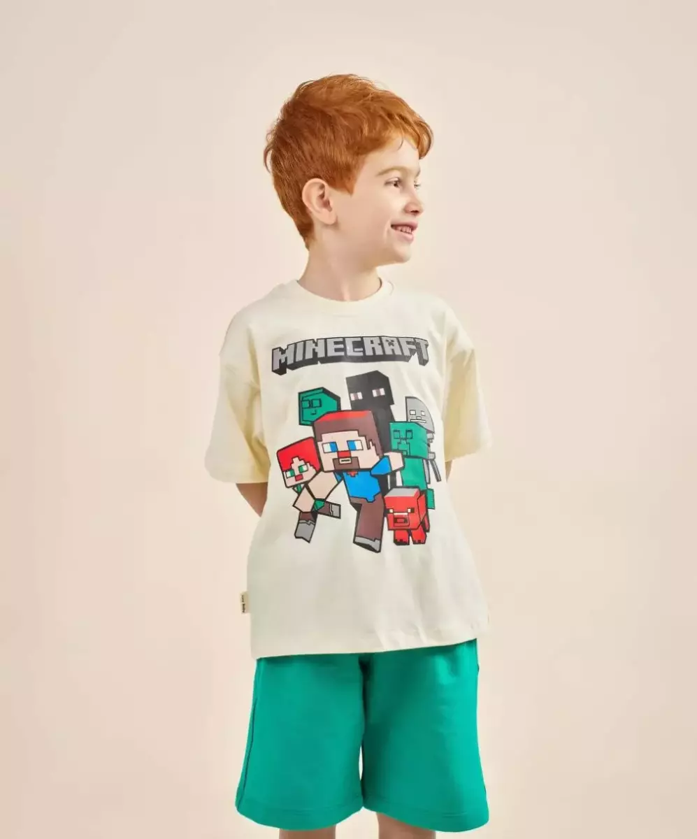 تیشرت و شلوارک ماینکرفت کد1601