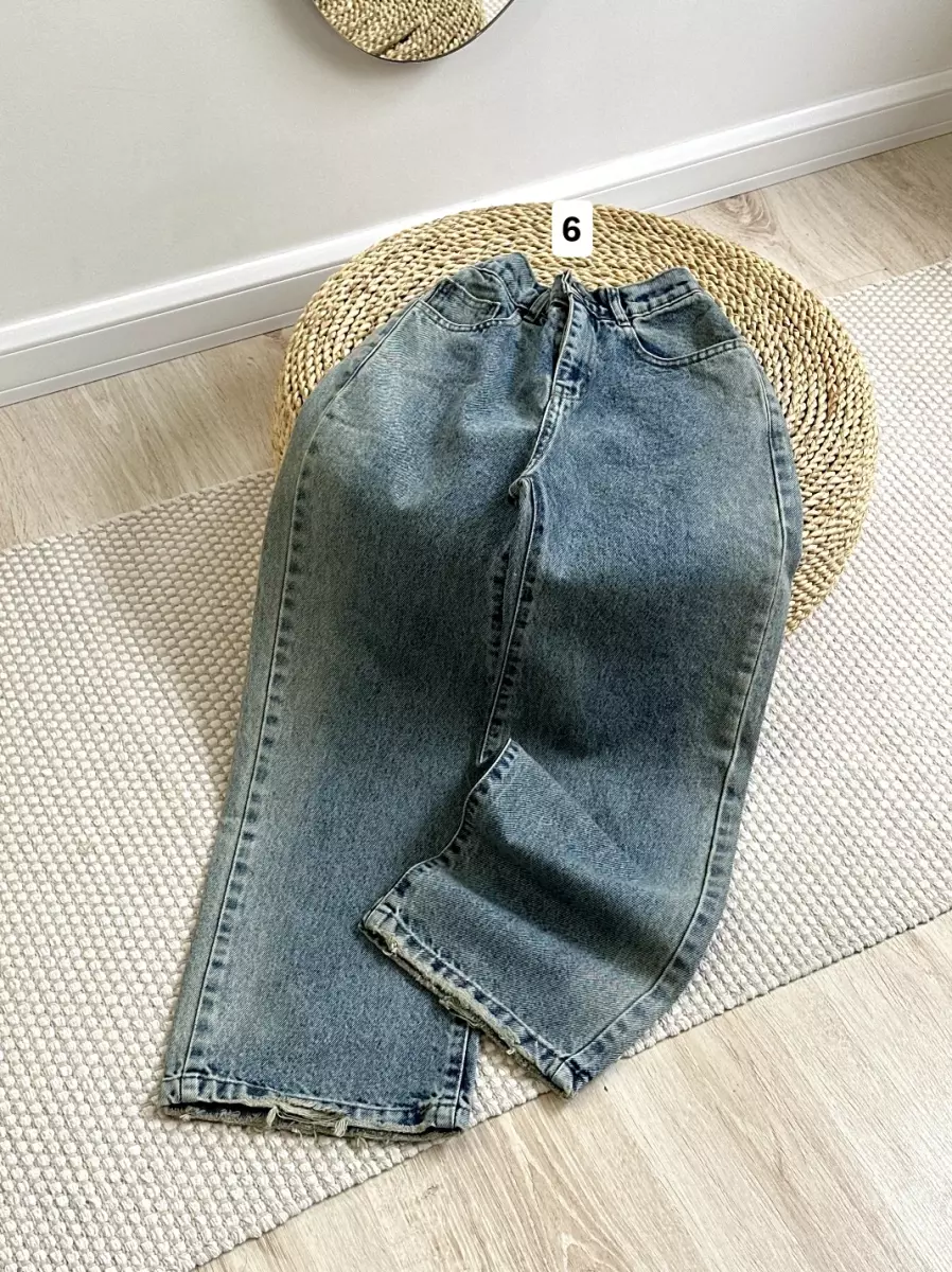 شلوار جین نیم بگ کد1596