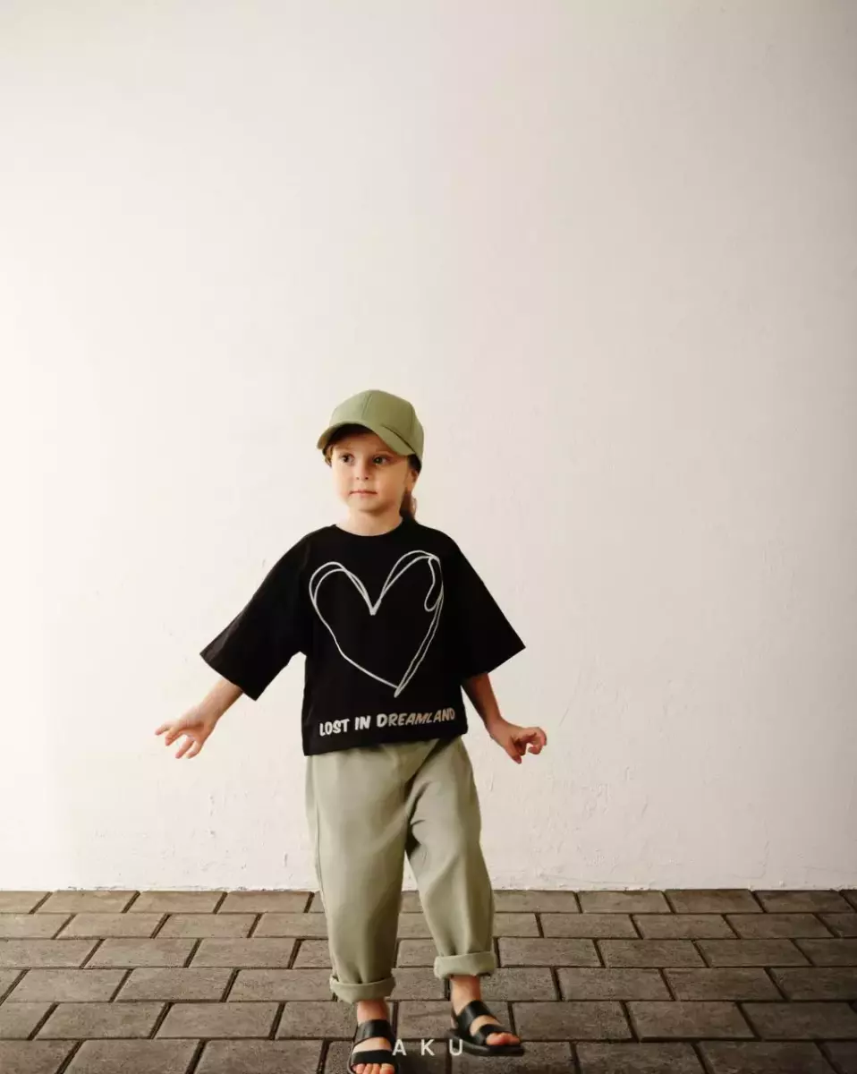 تیشرت کراپ قلبی آکو کد1606