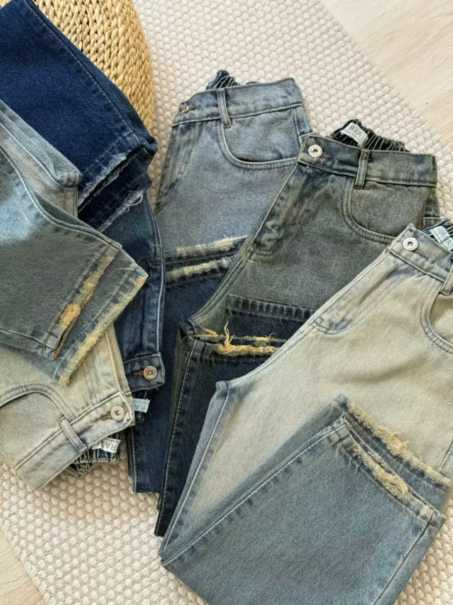 شلوار مام جین کد1639