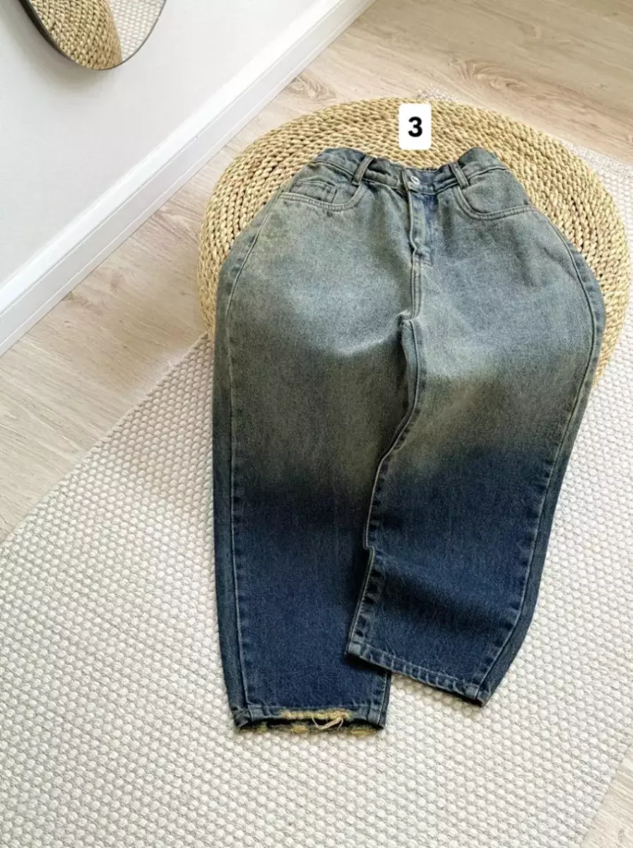 شلوار مام جین کد1639