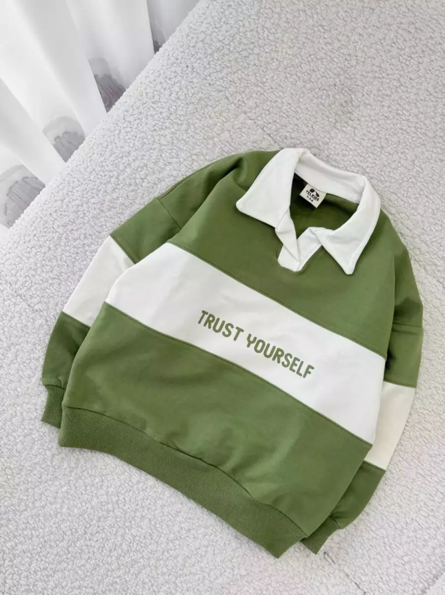 بلوز یقه دار راه راه کد 100661