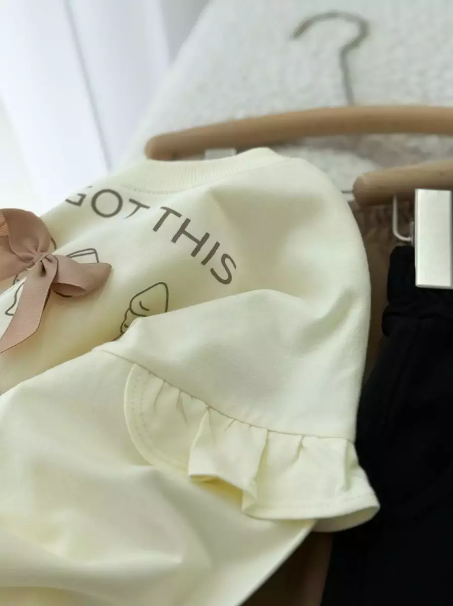 کراپ و شلوار پاپیونی کد 100076