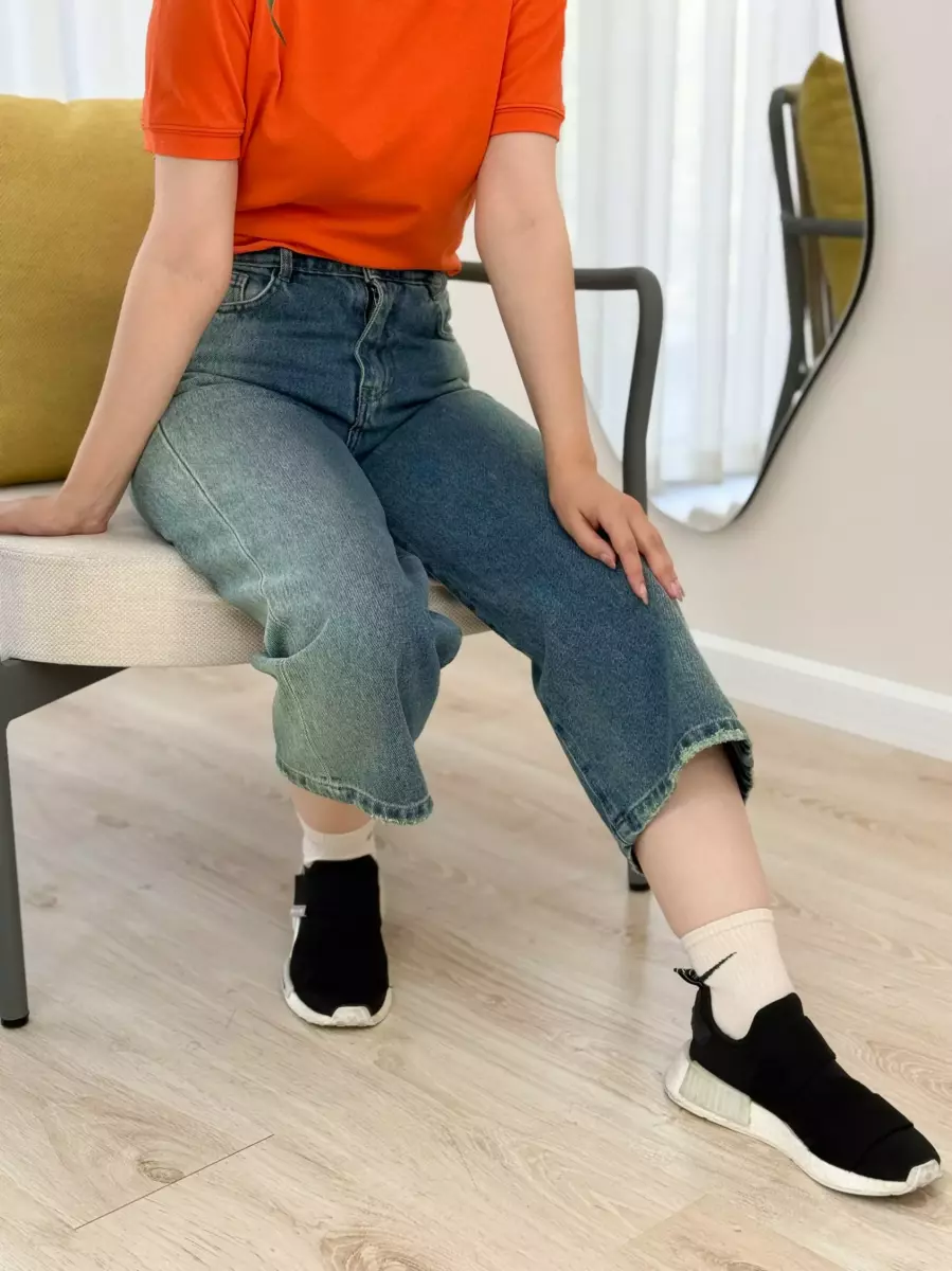 شلوار واید لگ بغل آبرنگی (21043) کد 100614