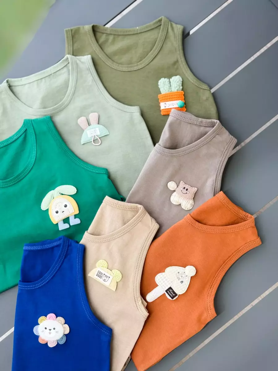 رکابی و شورتک عروسکی میکس کد 100087