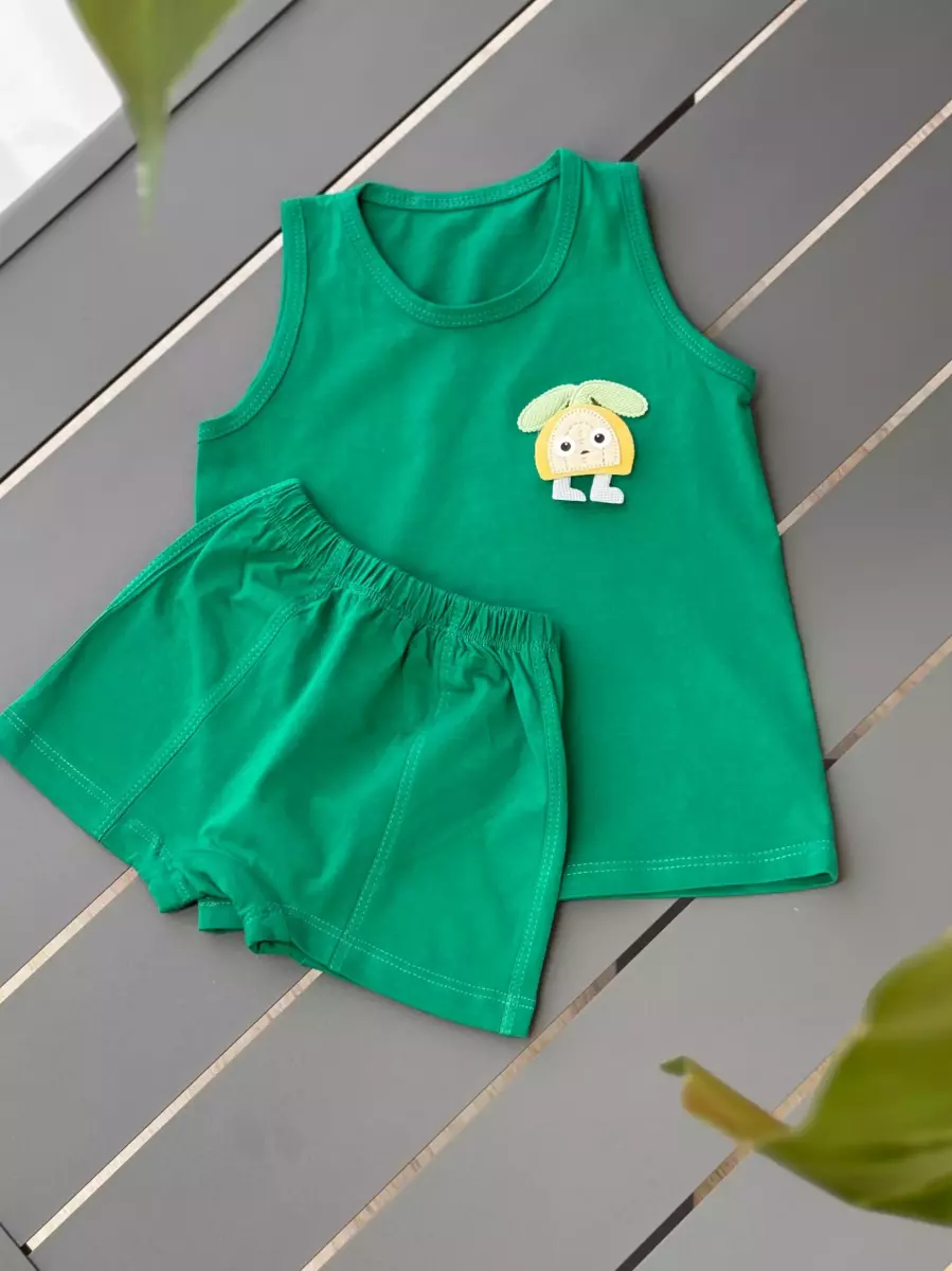 رکابی و شورتک عروسکی میکس کد 100087