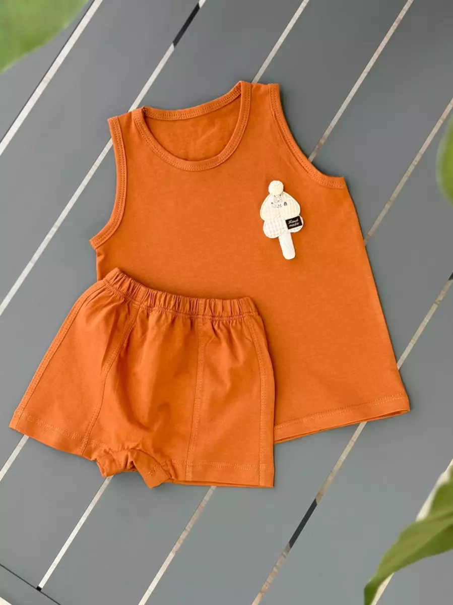 رکابی و شورتک عروسکی میکس کد 100087