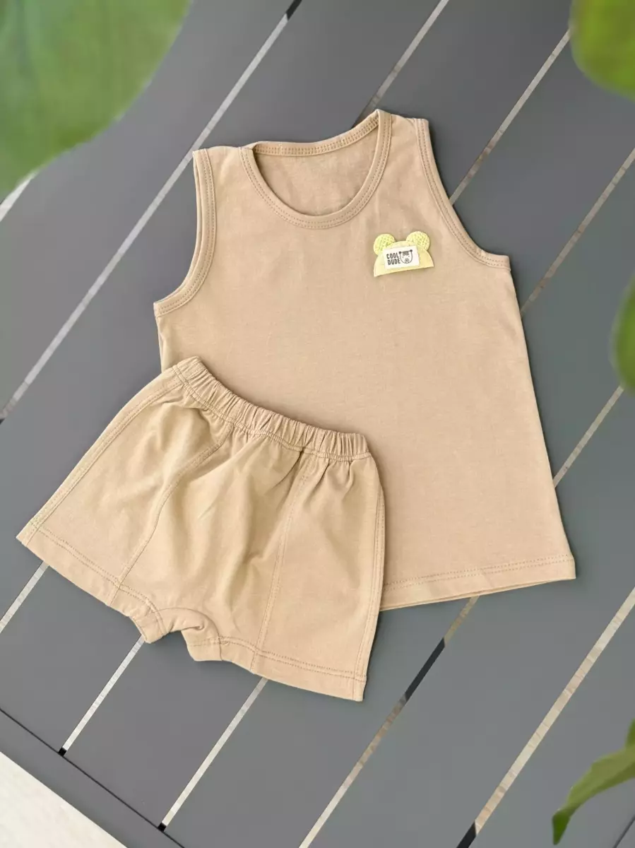 رکابی و شورتک عروسکی میکس کد 100087