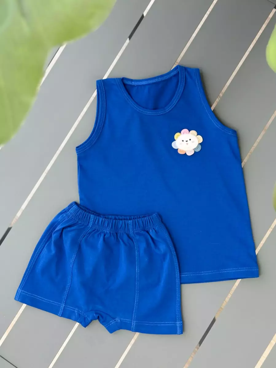 رکابی و شورتک عروسکی میکس کد 100087