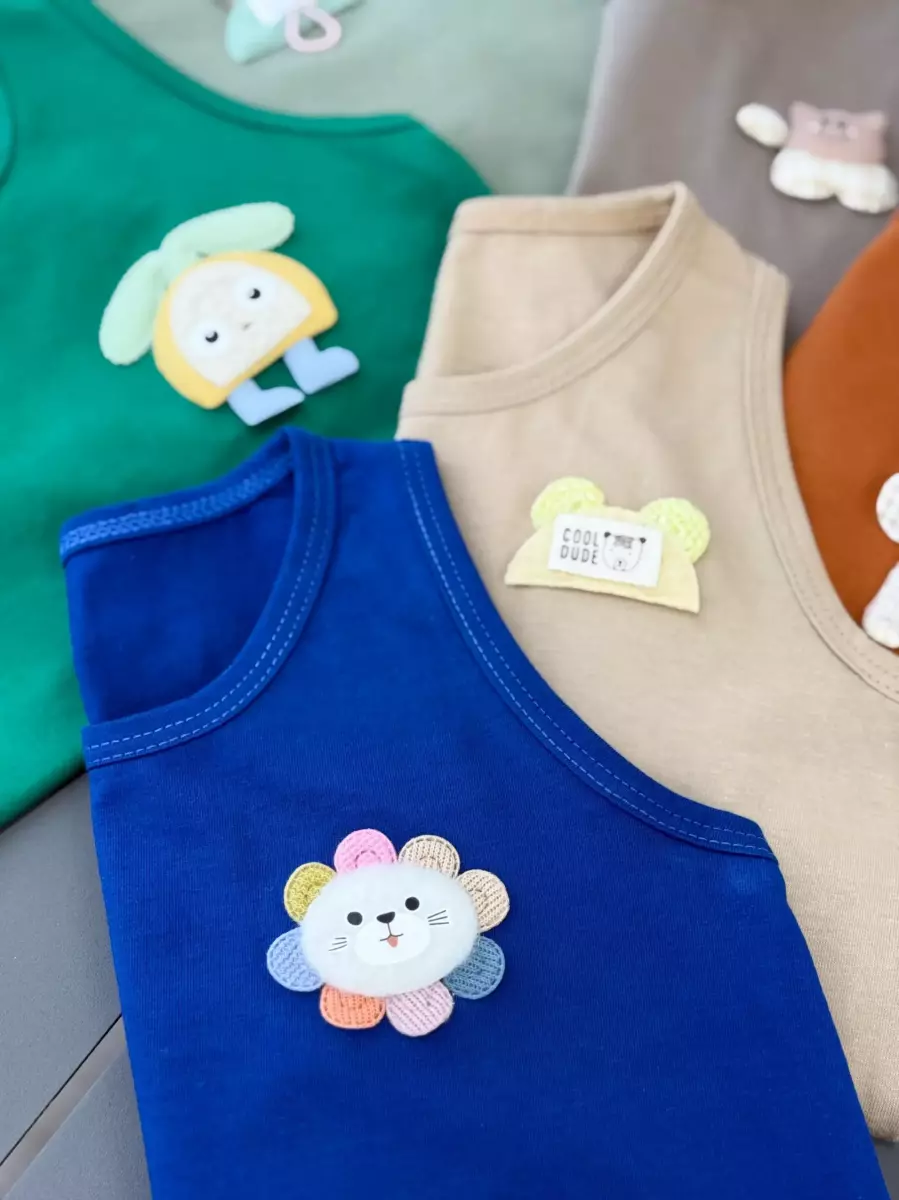 رکابی و شورتک عروسکی میکس کد 100087