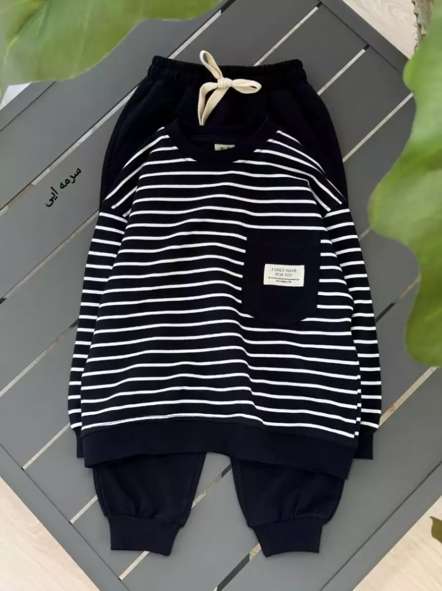 دو تیکه راه راه اسپرت کد101229