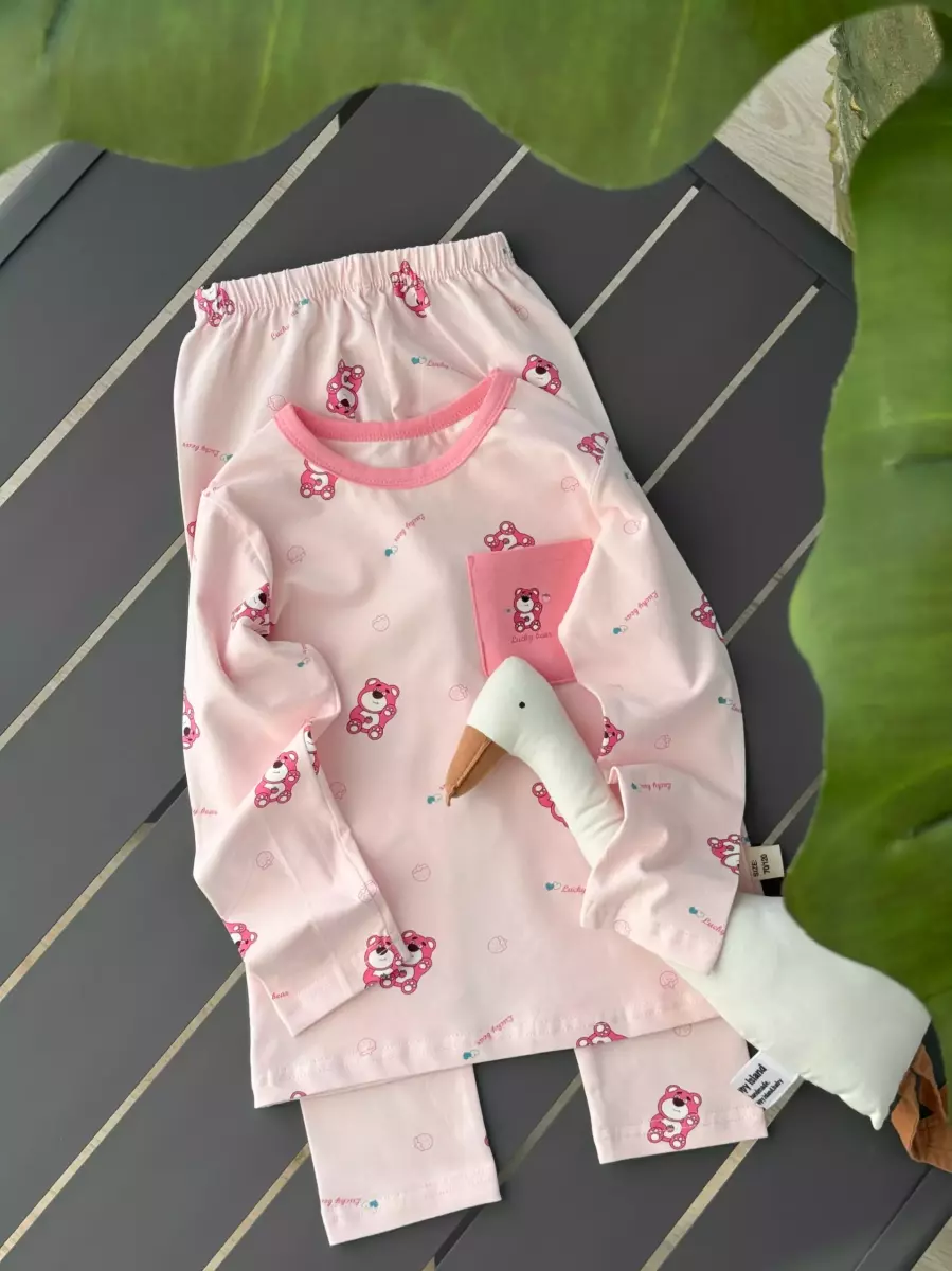 ست وارداتی جیبدار خرس مهربون کد101194