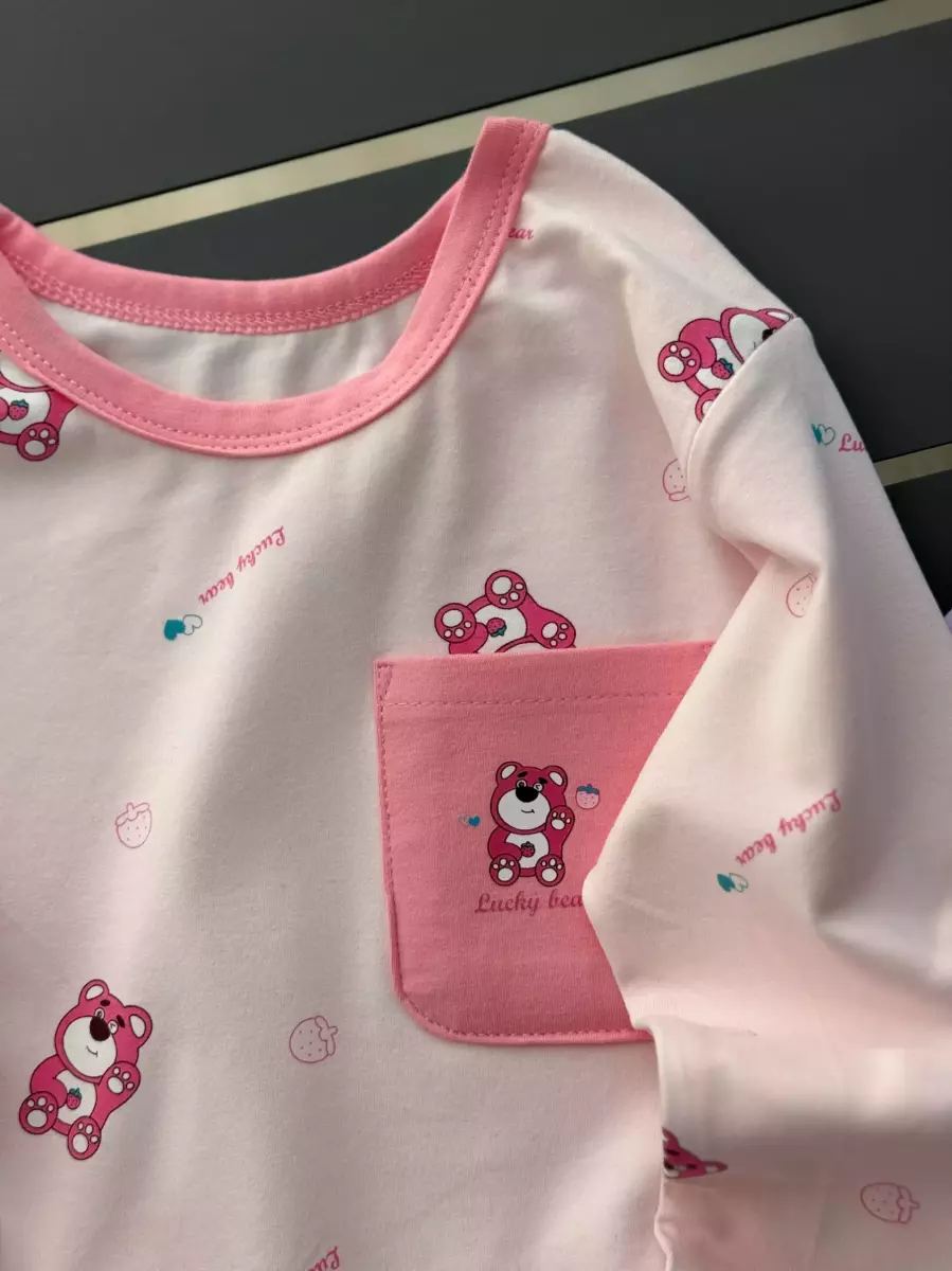 ست وارداتی جیبدار خرس مهربون کد101194