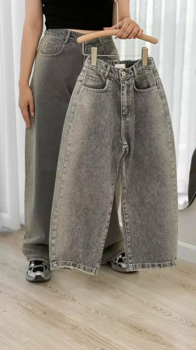 شلوار بگ بغل آبرنگی (21028) کد 100446