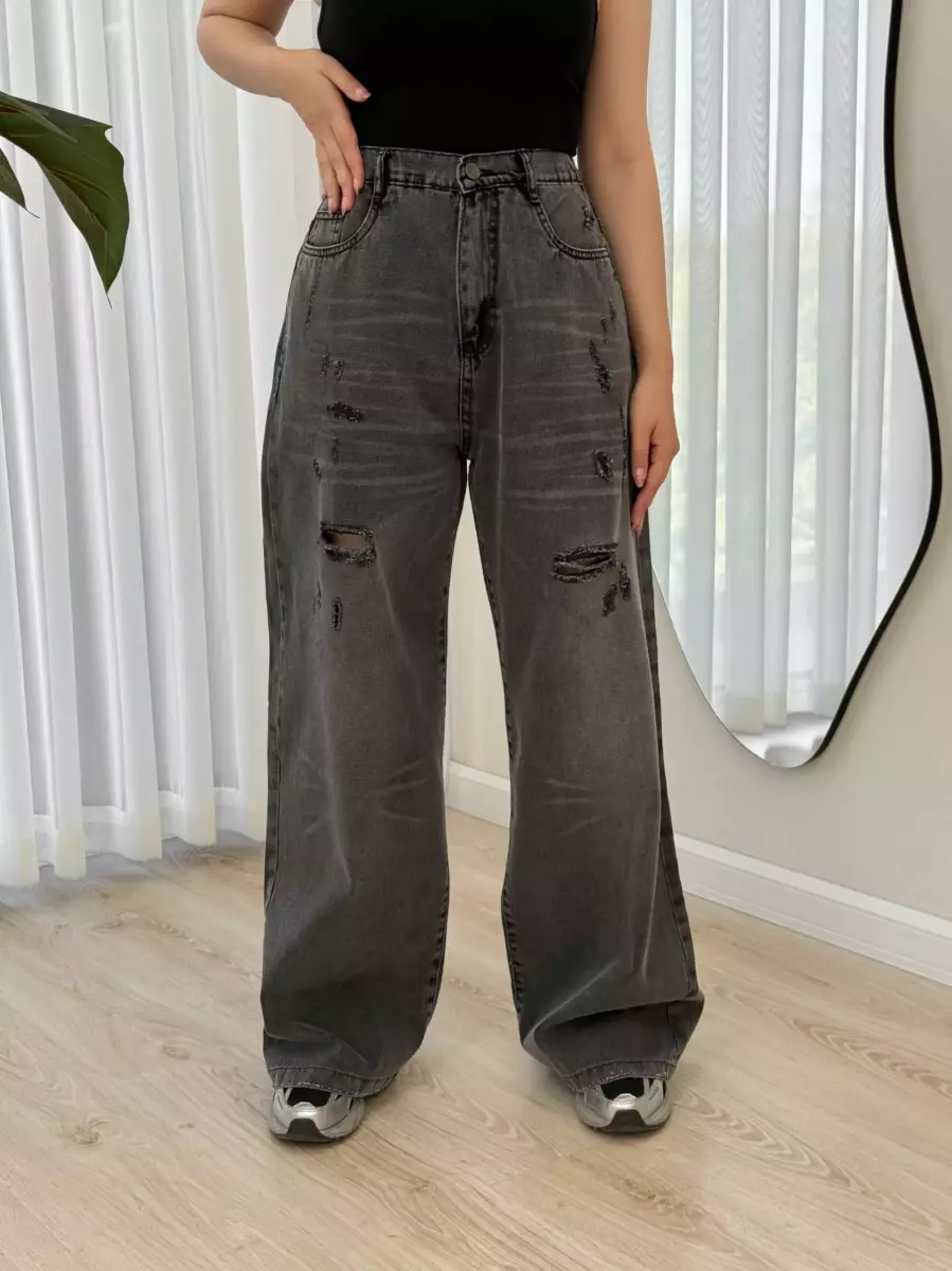 شلوار بگ زاپدار (20985) کد 100436