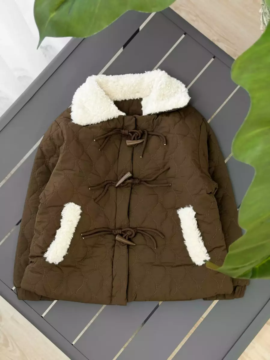 کاپشن خزدار وارداتی کد 100763