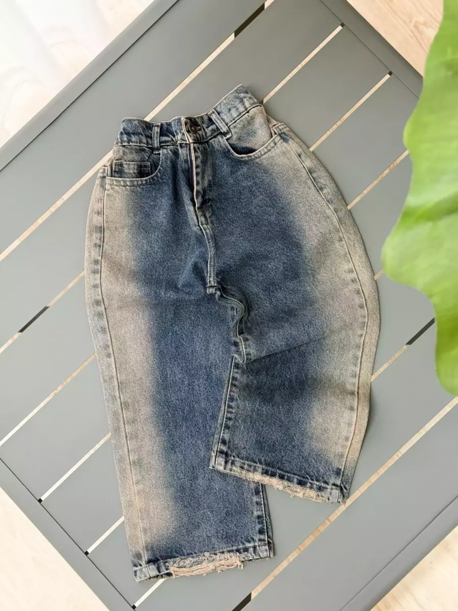 شلوار بگ بغل آبرنگی 4 کد 100445