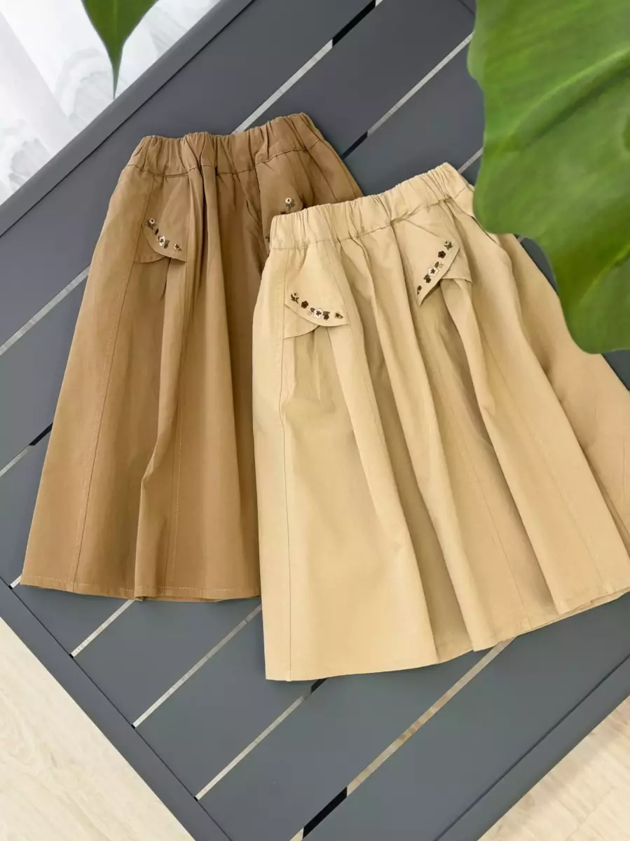 دامن وارداتی گلدوزی کد 100567