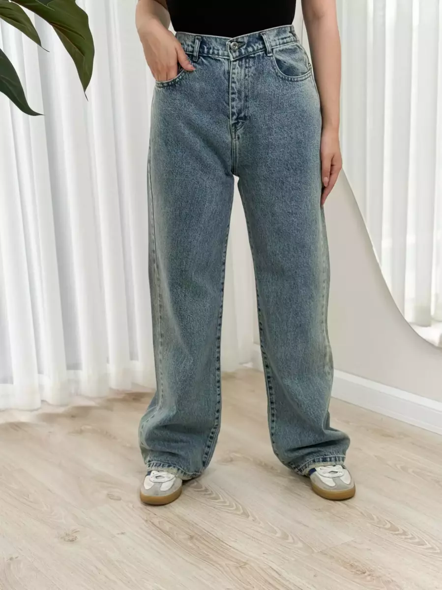 شلوار بگ بغل آبرنگی 4 کد 100445