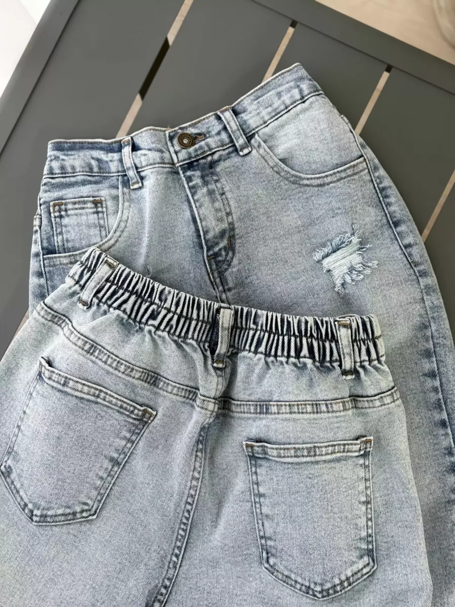 شلوار مام فیت زاپدار(20707) کد100397