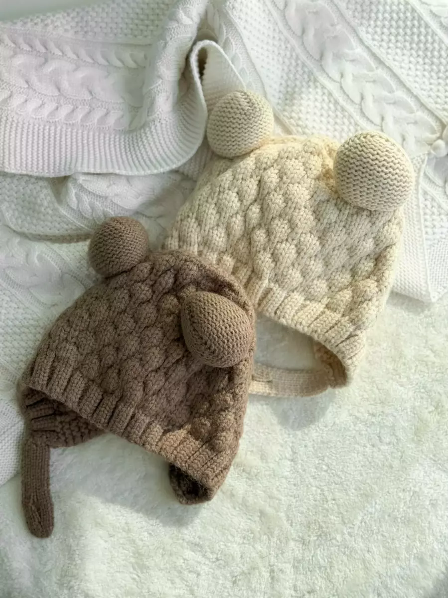 کلاه دوپوم نوزادی کد100228