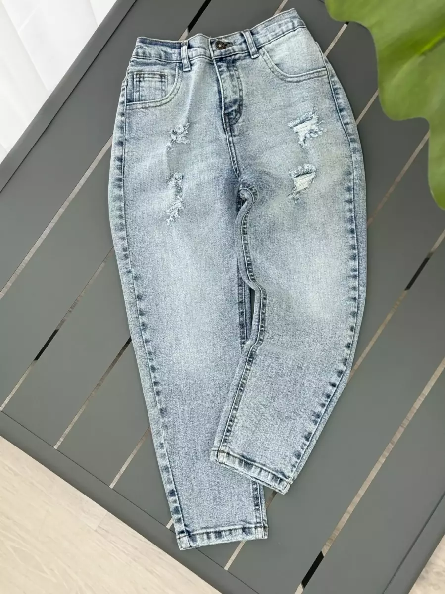 شلوار مام فیت زاپدار(20707) کد100397