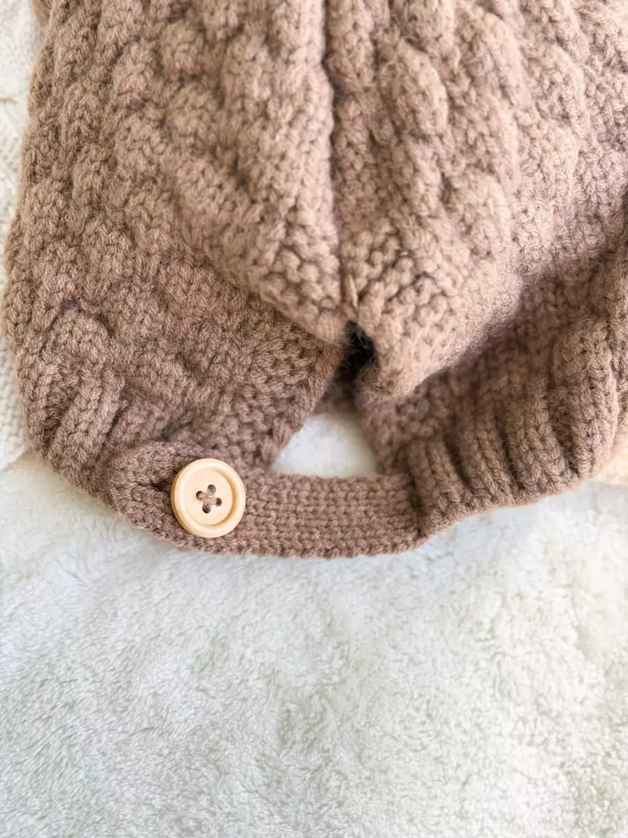 کلاه دوپوم نوزادی کد100228