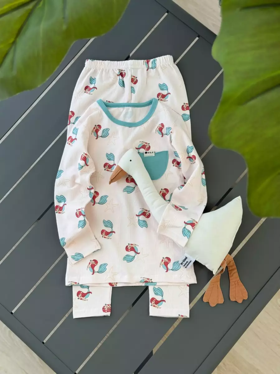 ست وارداتی جیبدار پری دریایی کد101171