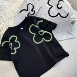 تیشرت کراپ گل کد 868