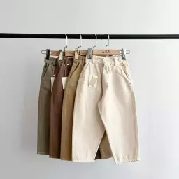 شلوار کتان خمره ای کد1160