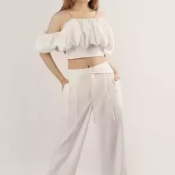 شلوار بگ پارچه ای کد 1467
