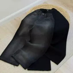 شلوار جین فول بگ کد1635