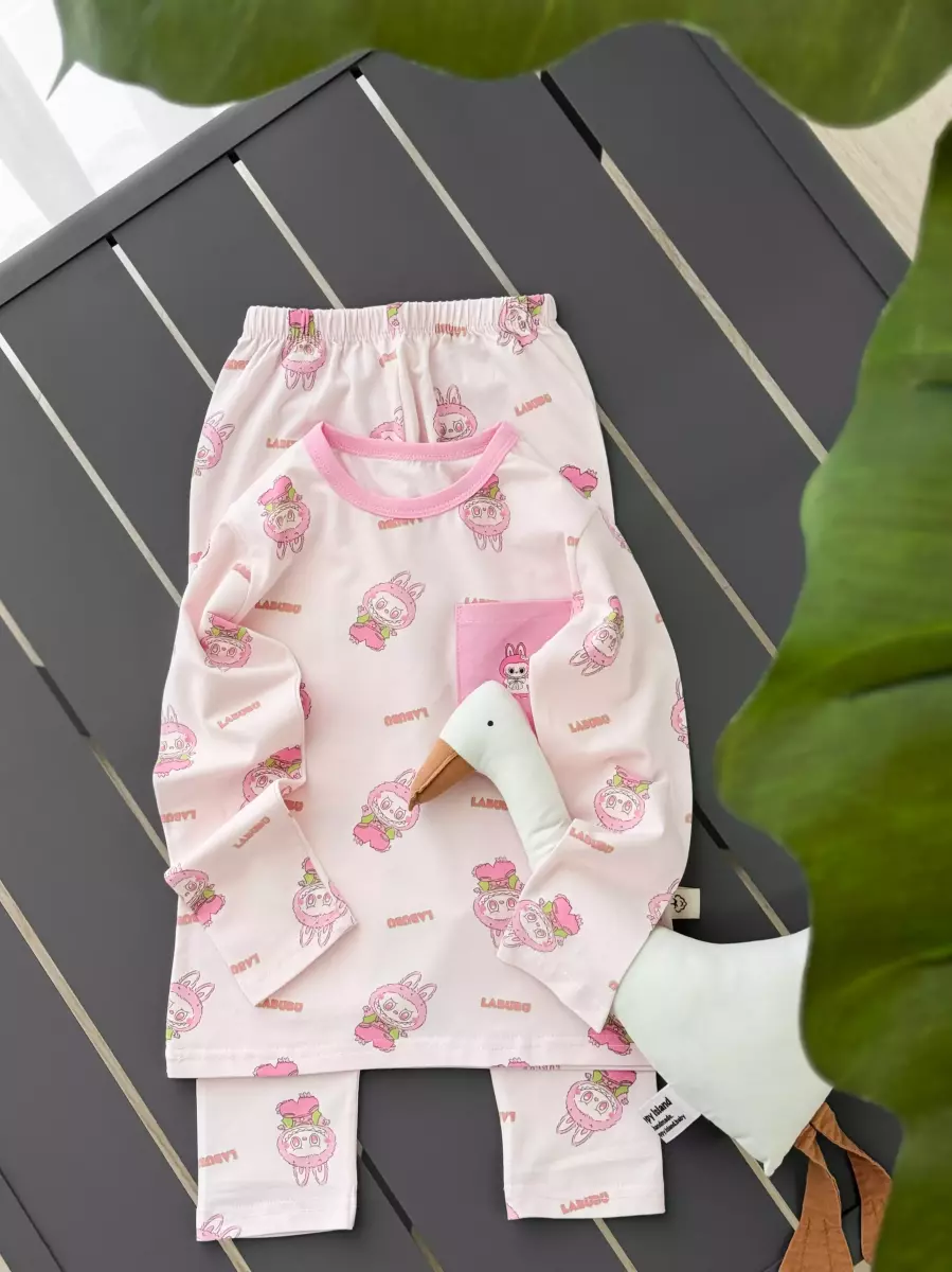 ست وارداتی جیبدار لبوبو خندان