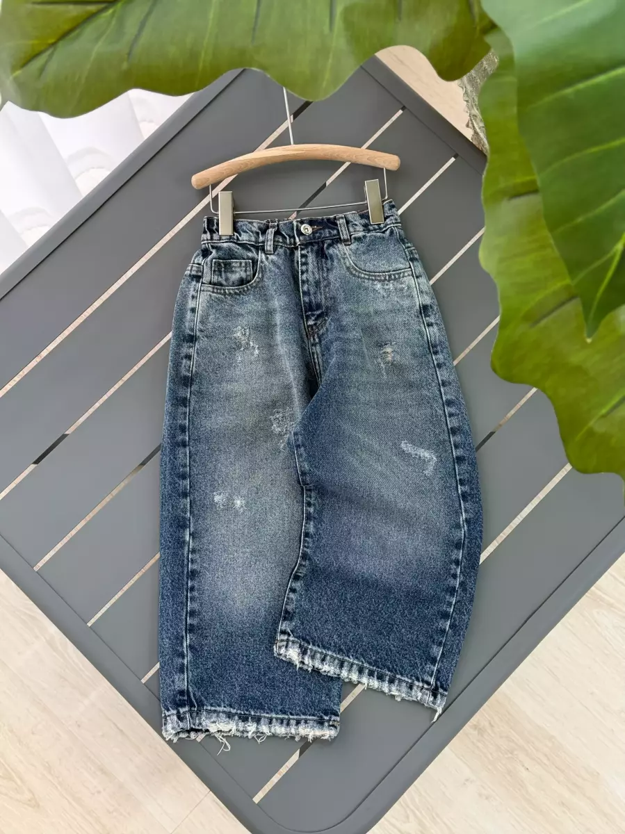 شلوار واید بگ زاپدار (21035)