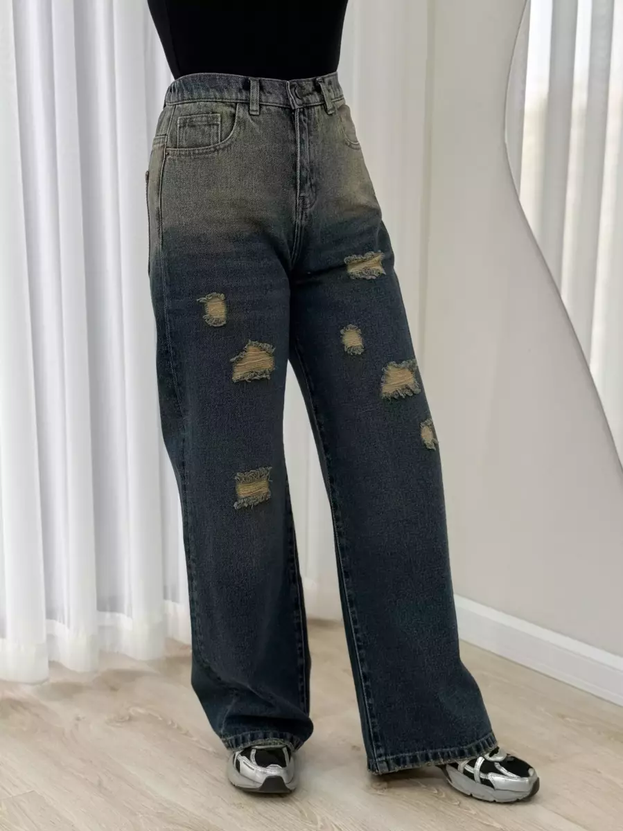 شلوار فول بگ زاپدار(21060)