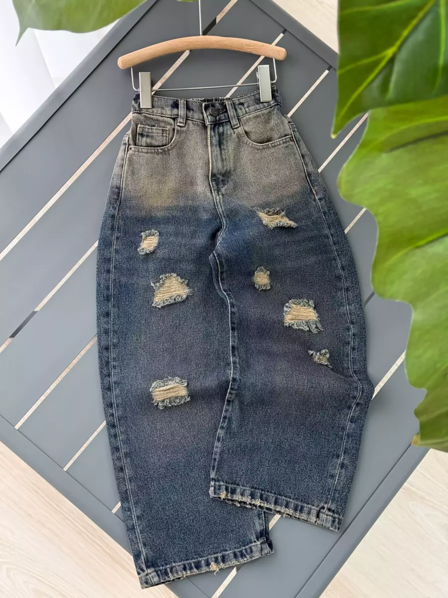 شلوار فول بگ زاپدار(21060)