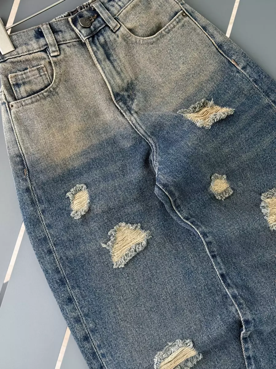 شلوار فول بگ زاپدار(21060)