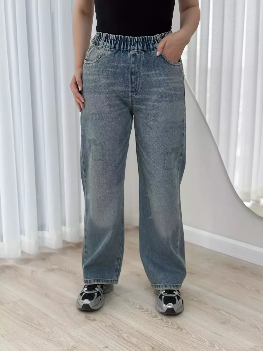 شلوار بگ کامل کمرکش (20993)